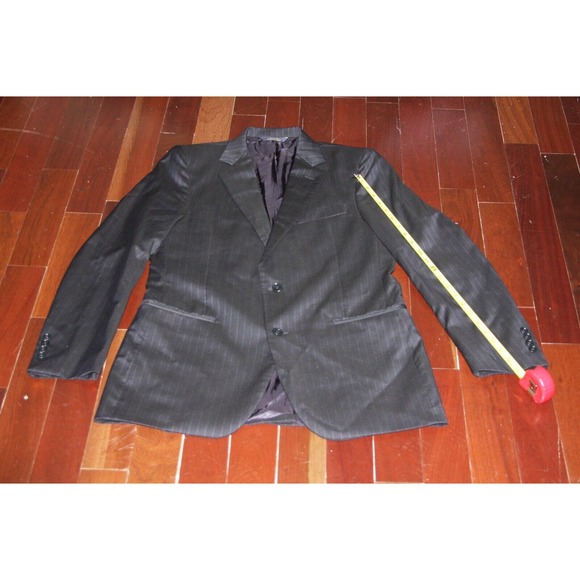 Brooks Brothers 1818 Fitzgerald Black Striped 2-Btn Wool Suit Made in USA 39L33W - Picture 14 of 15